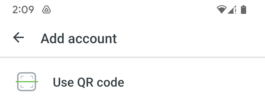Screenshot of Duo Use QR Code